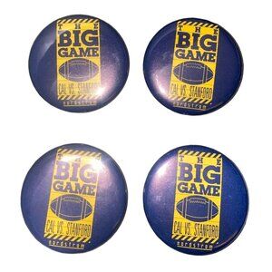 Limited Edition The Big Game Buttons Set Of 4 Cal Vs. Stanford Nordstrom 2" Coll